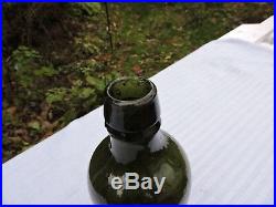 G. W. Weston & Co. Saratoga N. Y. Pint Light Olive Green Color