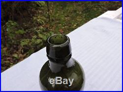 G. W. Weston & Co. Saratoga N. Y. Pint Light Olive Green Color