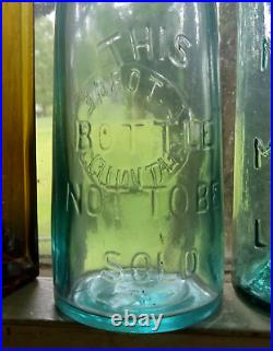 GREAT VALLEY NY L. TORGE RARE 1880s BLOB TOP BEER BOTTLE WITH BAIL STOPPER NICE