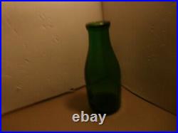 GREEN quart Weckerle milk bottle, Buffalo, N. Y
