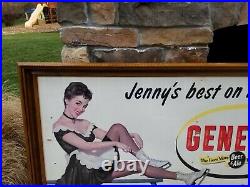 Genesee Beer Sign Jenny Vintage Rochester NY Brewery Advertising Can Bottle