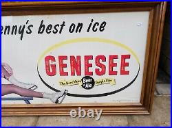 Genesee Beer Sign Jenny Vintage Rochester NY Brewery Advertising Can Bottle