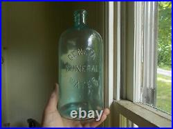 Geneva Mineral Water Emb With Rare Original Labels 1908 Geneva, Ny 1/2 Gallon