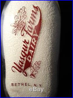 Genuine 1966 Woodstock Music Festival Yasgur Farms Bethel NY dairy milk bottle