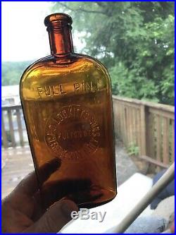 Geo. Lockitts Sons Brooklyn NY, 1800s Whiskey Bottle