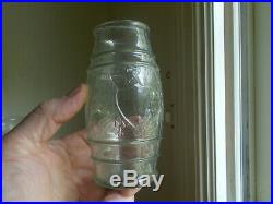 Giessen's Union Mustard Ny Eagle Shield Emb Barrel Figural Bottle CIVIL War Era
