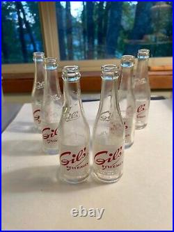 Gil's Six Pack Beverage Bottles, Circa 1949, 7 FL. OZ. Most Rare! Salem, NY