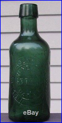 Green 1/2 Pint, Bolen Waack & Co Mineral Spring Water. New York