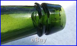 Green 1800's Antique Congress & Empire Saratoga Ny Water / Bitters Bottle! Nice