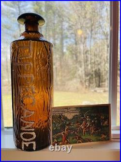 H. H. Warner Tippecanoe Brown Bottle Log Appearance Rochester NY with 1883 card