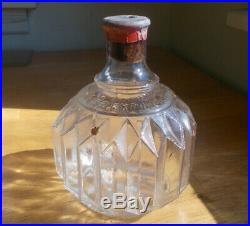 HAYWARD FIRE EXTINGUISHER NEW YORK 1880s SCARCE CLEAR PLEATED BOTTLE EMPTY