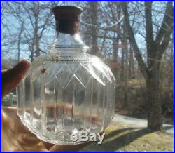 HAYWARD FIRE EXTINGUISHER NEW YORK 1880s SCARCE CLEAR PLEATED BOTTLE EMPTY