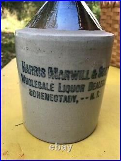 Harris Marwill, Schenectady, NY Stoneware advertising jug, circa 1900