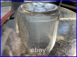 Hillview Jerseys pint milk, cream bottle, Potsdam, NY, 1928, clear glass, emboss, RARE+