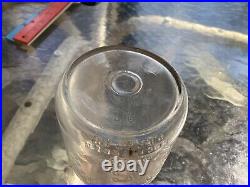 Hillview Jerseys pint milk, cream bottle, Potsdam, NY, 1928, clear glass, emboss, RARE+