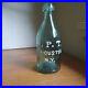 IRON PONTIL J. P. T. 525 HOUSTEN ST. NY RARE 1850s BLOB TOP SODA BOTTLE SHINY NICE