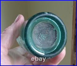 IRON PONTIL RARE D. L. O (D. L. ORMSBY) 255 WEST16th ST N. Y. 1850s SQUAT SODA BOTTLE