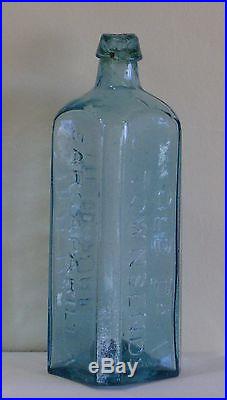Ice Blue Dr. Townsend's Sarsaparilla New York Graphite Pontil Crude Applied Top
