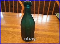 Iron pontil New York bottle embossed H Knebels Mineral Water 458 4th St. N. Y