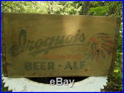 Iroquois Beer Buffalo New York Pre Prohibition Wood Beer Crate 24,12oz bottles