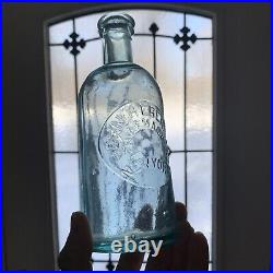 JOHN HEBERHARDT -PHARMACIST NY NEW YORK Druggist Citrate Medicine Antique Bottle