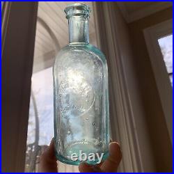 JOHN HEBERHARDT -PHARMACIST NY NEW YORK Druggist Citrate Medicine Antique Bottle