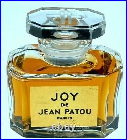 Jean Patou Joy de Jean Patou 1/2 oz 100% Full Parfum Pre-1967 New York Bottle