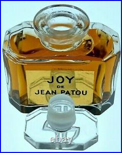 Jean Patou Joy de Jean Patou 1/2 oz 100% Full Parfum Pre-1967 New York Bottle
