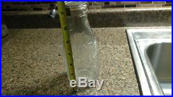 John Grassberger Bellport DAIRY MILK BOTTLE Clear Glass Long Island NY Embossed