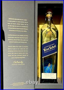 Johnnie Walker Blue Chinese NY Year of the Ox LTD ED. Gift Box &(empty) Bottle