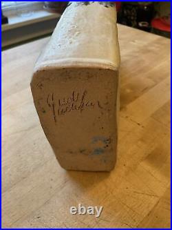 Judy Jackson New York Early Hand Thrown 12 Abstract Vase Bottle Signed Pottery