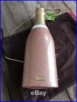 Kate Spade New York Champagne Bottle Rose Pink Clutch, Nwt, $378