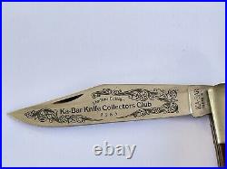 Ka-Bar Olean N. Y. 1983 Dog Head Coke Bottle Collectors Club Knife #6489 Vintage
