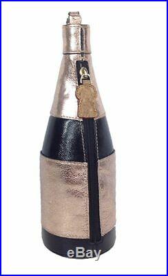 Kate Spade NY Champagne Bottle Clutch Cheers Darling Rose Gold Wristlet Bag NWOT