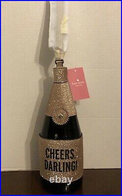 Kate Spade NY Chestnut street CHAMPAGNE BOTTLE wristlet NWT $199 CHEERS DARLING