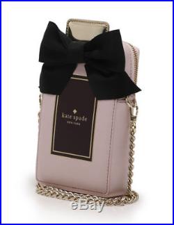 Kate Spade New York On Pointe Pink Perfume Bottle Leather Crossbody Bag