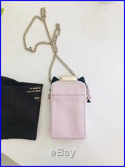 Kate Spade New York On Pointe Pink Perfume Bottle Leather Crossbody Bag, Nwt