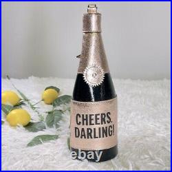 Kate Spade Novelty Champagne Bottle Cheers Darling Clutch Purse Bag NEW