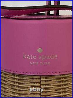 Kate Spade PACK A PICNIC CHAMPAGNE BOX BAG BRIGHT PEONY NEW RARE