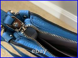 Kate Spade Roulette Medium Zip Messenger Crossbody Tidepool Blue Leather NWT Bag