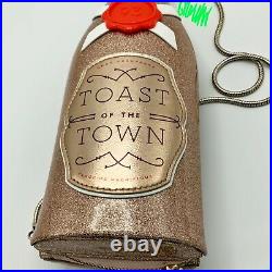 Kate Spade Toast Of The Town Steal Spotlight Champagne Bottle Crossbody Clutch