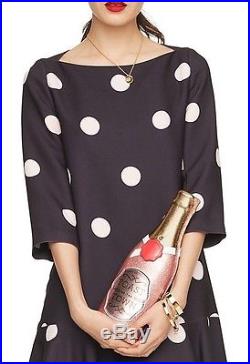 Last One! Kate Spade New York Champagne Bottle Rose Pink Clutch, Bnwt