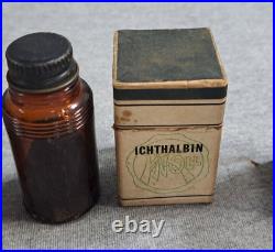 LOT of 11 Antique Pharmacy NY Chemist Medical Bottle LABEL contents some unopen