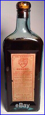 Labeled Dr. Kilmers Heart Remedy Binghamton NY With Contents Attic MINT