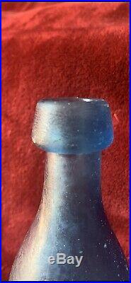 Lancaster X Glass Works XX N. Y. Blue Frost Extremly Rare