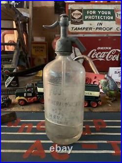 Late 1800's, Mineral Water Bottle, Fountain Mineral Water Co New York