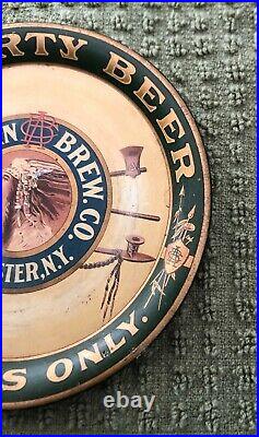 Liberty Beer Tip Tray American Brew Co Rochester Ny Indian Head In Bottles Only