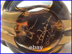 Limited Edition 1 oz Donna Karan New York Parfum 22k Gold Bottle Signed Weiss
