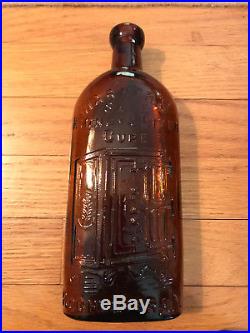 Lot of Six Antique Warner's Kidney & Liver Cure Rochester NY Bottles Amber Brown