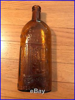Lot of Six Antique Warner's Kidney & Liver Cure Rochester NY Bottles Amber Brown
